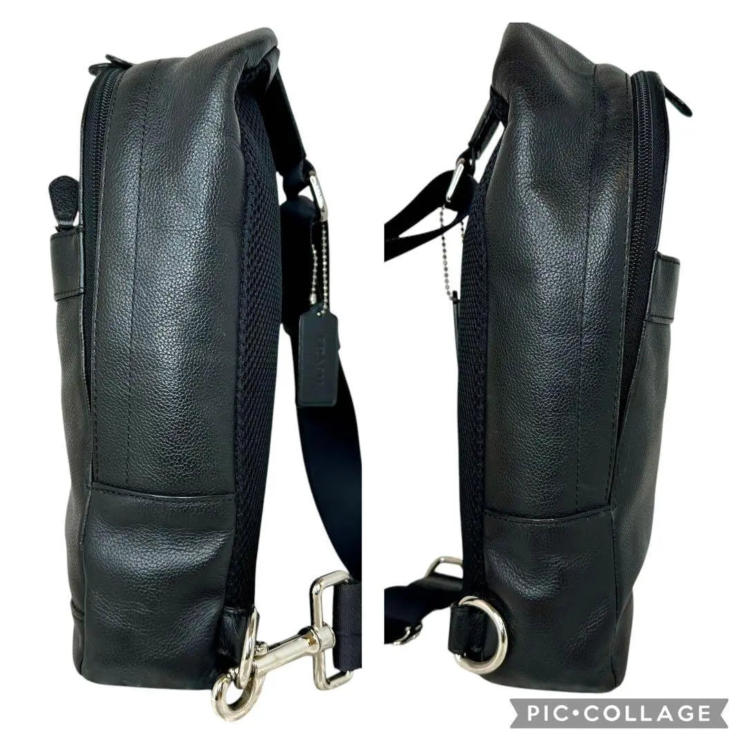 [Good condition] COACH leather body bag black