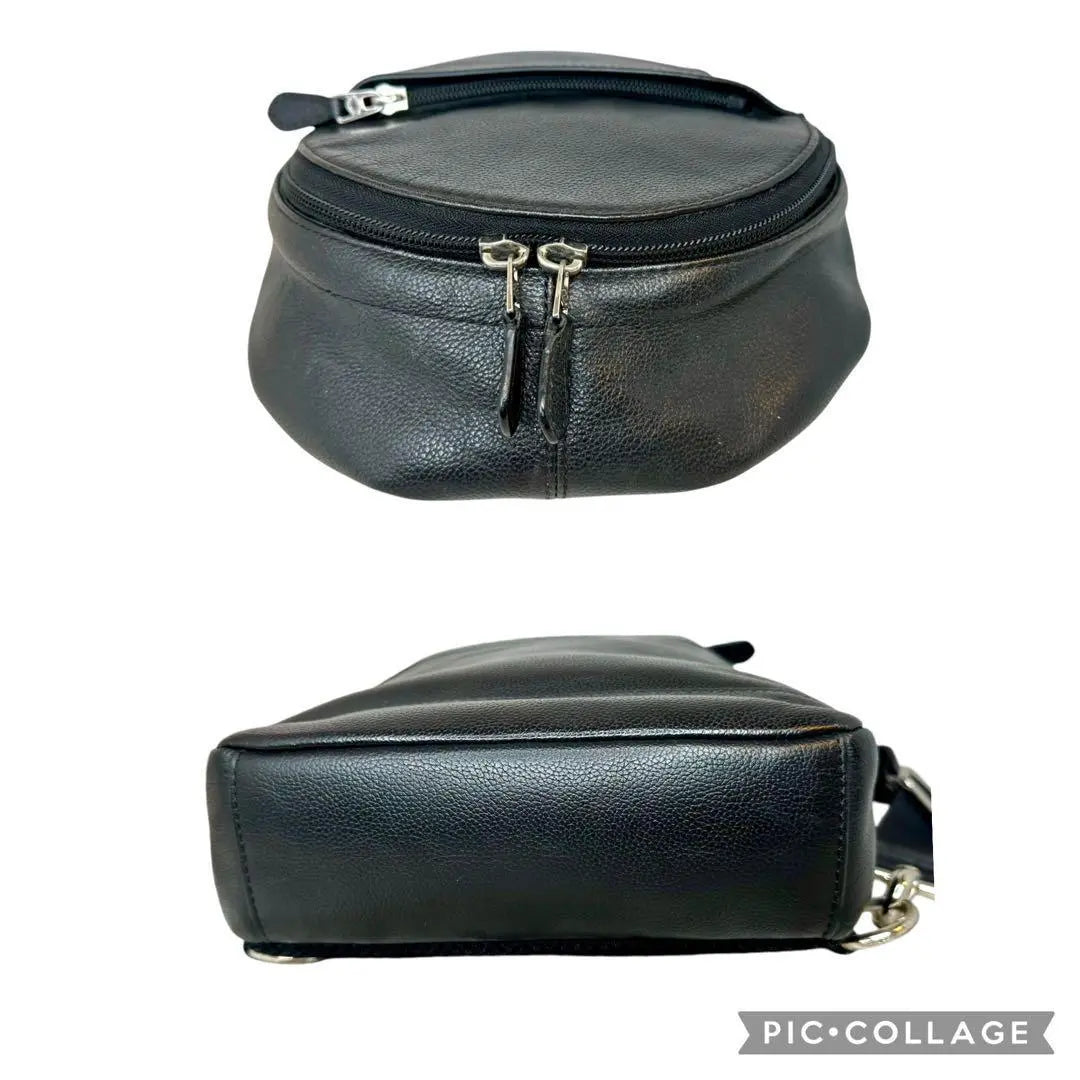 [Good condition] COACH leather body bag black