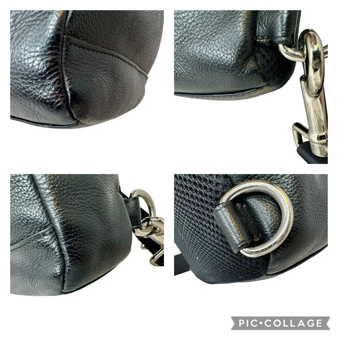 [Good condition] COACH leather body bag black