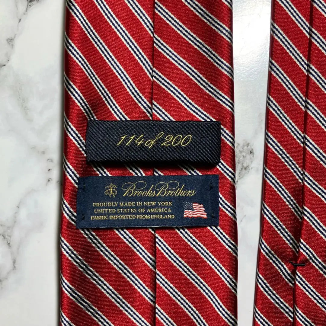 [Edición limitada] Corbata Brooks Brothers limitada a 200 piezas Red Stripe 200th Anniversary