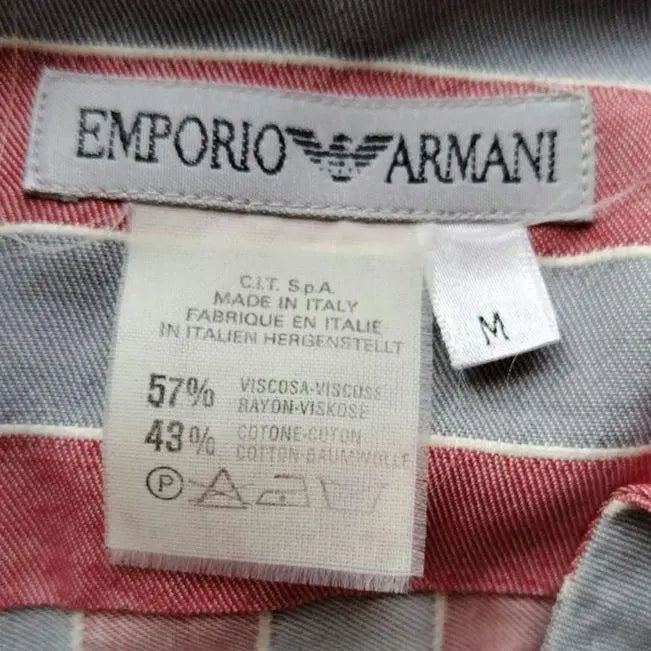 Emporio Armani - A band collar shirt with a soft feel and texture