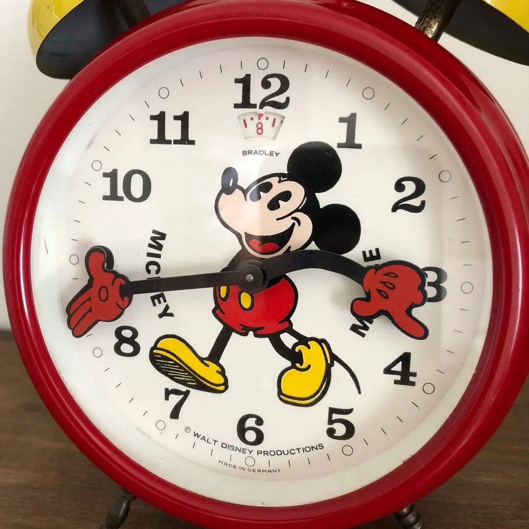 Vintage BRADLEY MICKEY MOUSE Table Clock Mickey Mouse