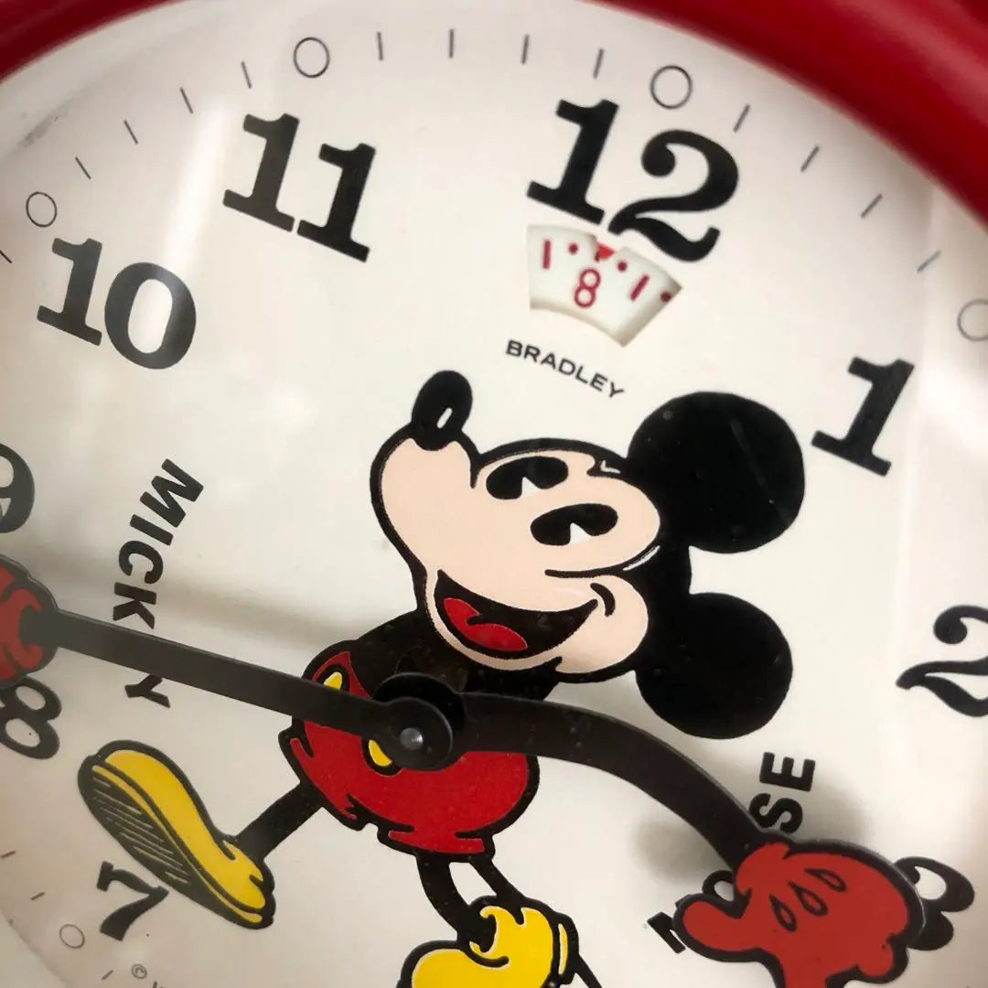 Vintage BRADLEY MICKEY MOUSE Table Clock Mickey Mouse