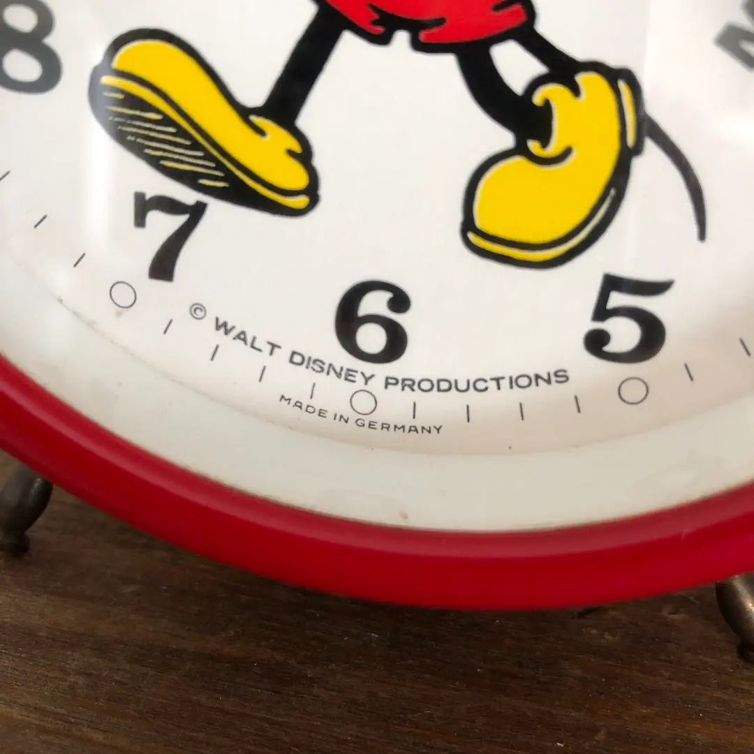 Vintage BRADLEY MICKEY MOUSE Table Clock Mickey Mouse