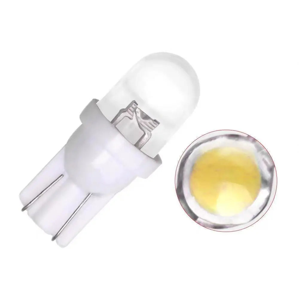 Bolas de cuña acrílicas LED T10/T16 blancas, 4 unidades