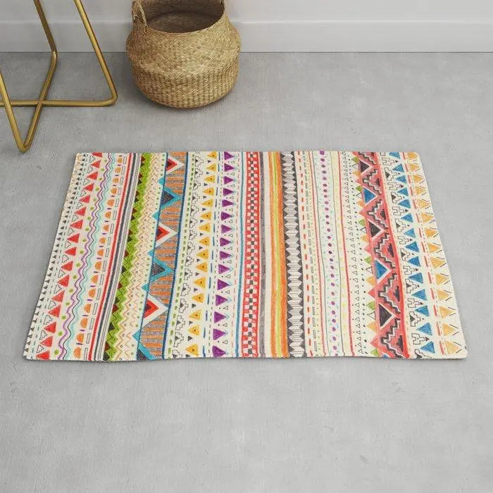 Rug, Rug, Carpet, Living Mat, S: Approx. 88cm x Approx. 62cm