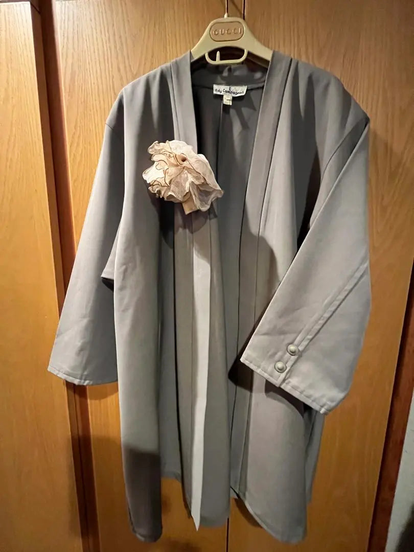 Made in Italy High-quality thin wool spring coat tunic semi coat khaki color beautiful item