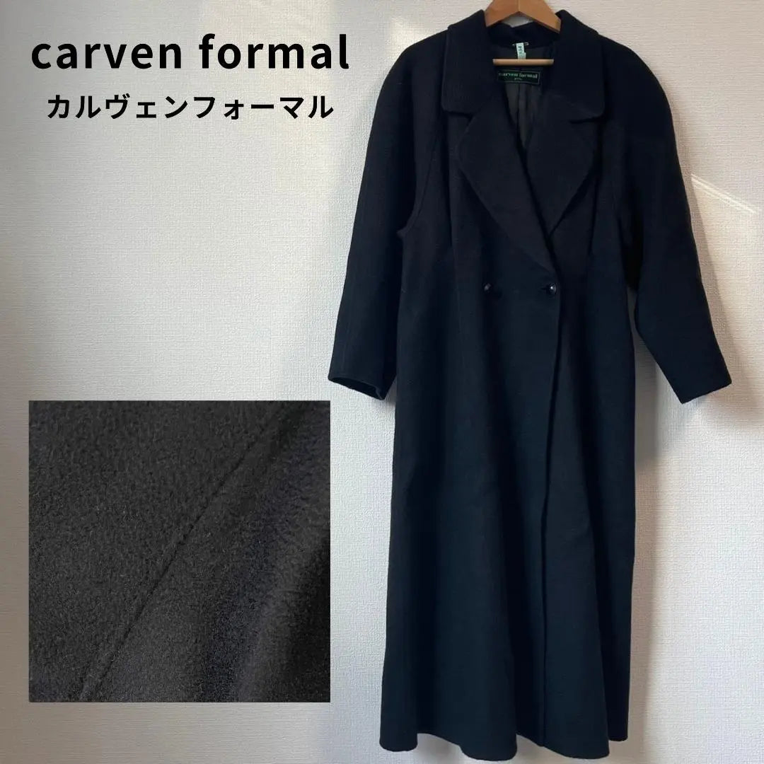 Luxury ★ Carven Formal Tokyo Soir Long Coat Black Formal