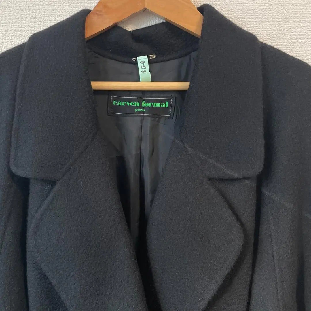 Luxury ★ Carven Formal Tokyo Soir Long Coat Black Formal