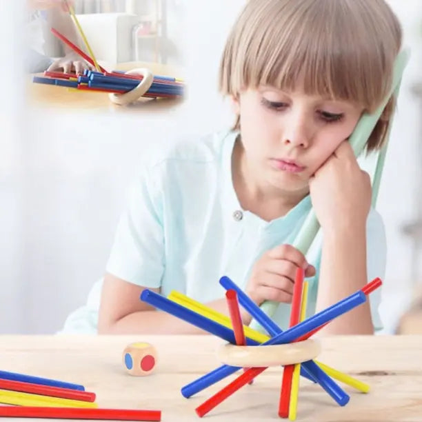 Juguete de madera pegajoso Montessori, juguete educativo, juego de equilibrio