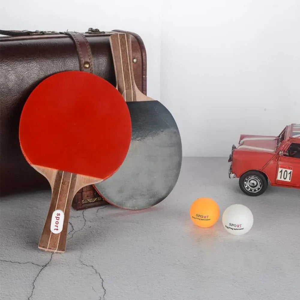 Table tennis set with 4 and 6 balls, racket