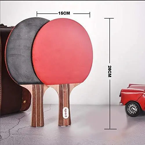 Table tennis set with 4 and 6 balls, racket