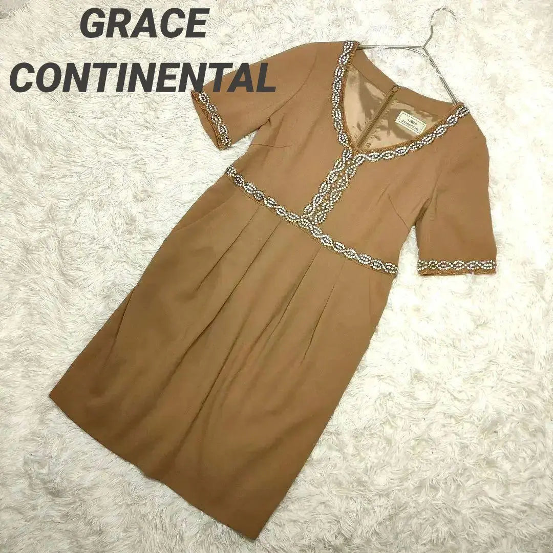 Vestido Grace Continental Beige Bijou F Talla Única