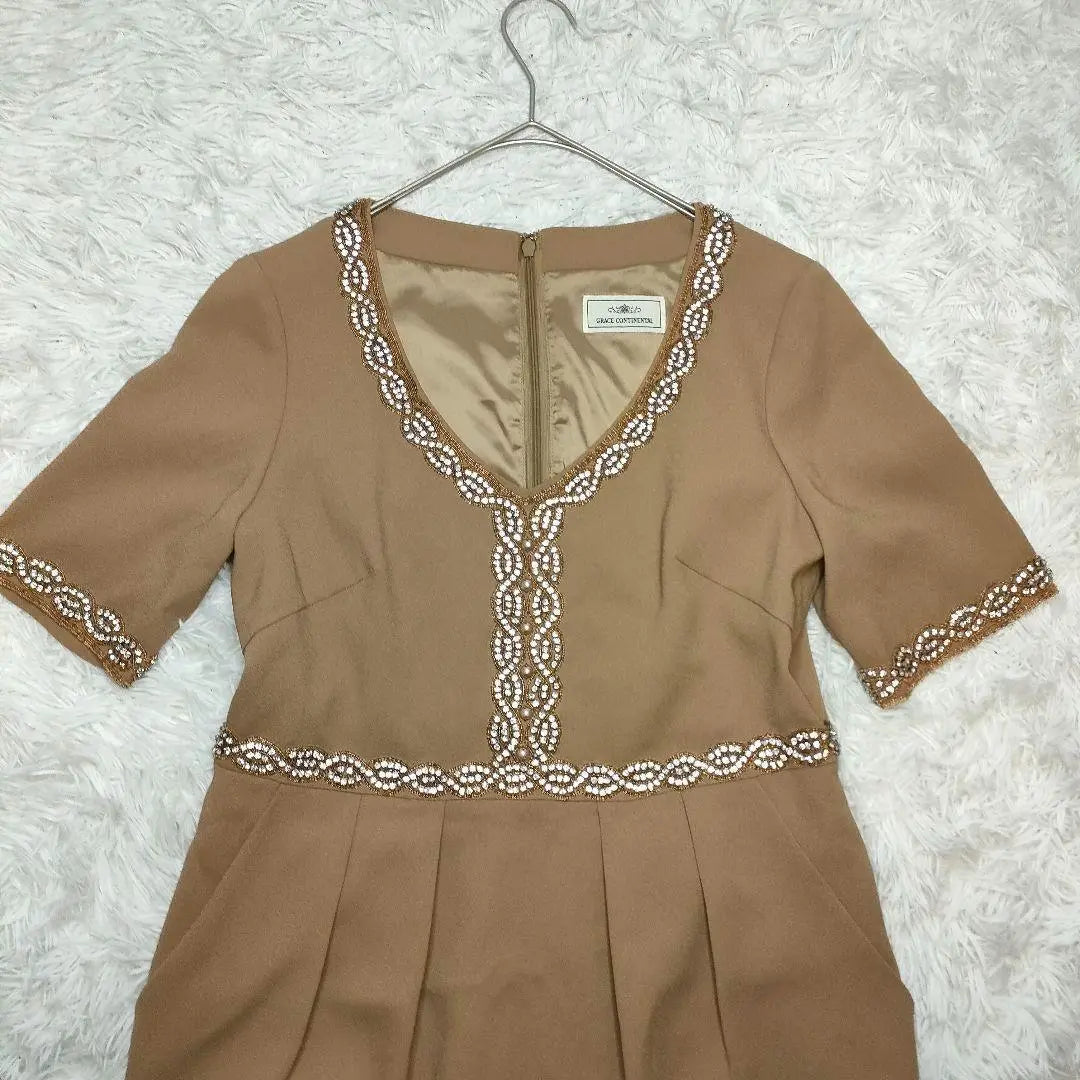 Vestido Grace Continental Beige Bijou F Talla Única