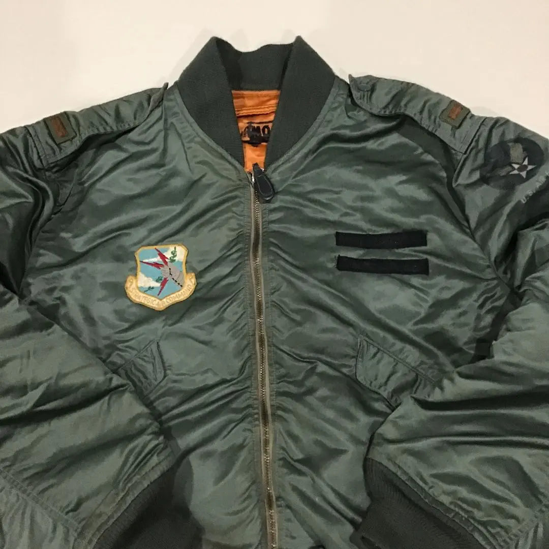 Chaqueta de vuelo militar estadounidense L-2B de los años 60, auténtica, de la Fuerza Aérea, vintage