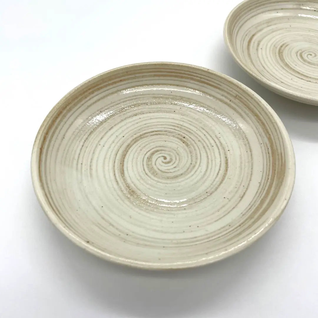 Kyogama Round Plate, Bean Plate, Set of 2 Small Plates, Individual Plate, Japanese Plate, Japanese Tableware