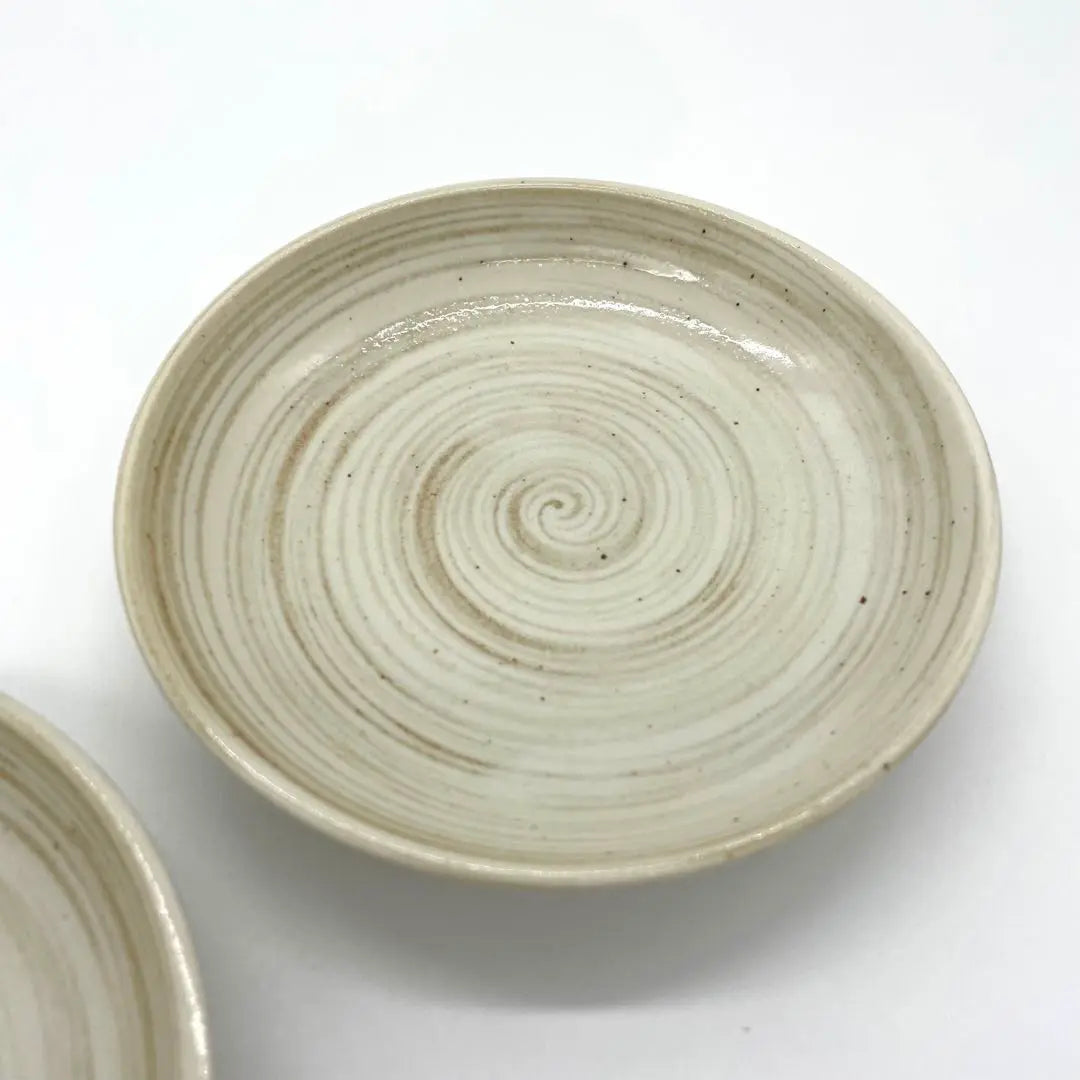 Kyogama Round Plate, Bean Plate, Set of 2 Small Plates, Individual Plate, Japanese Plate, Japanese Tableware