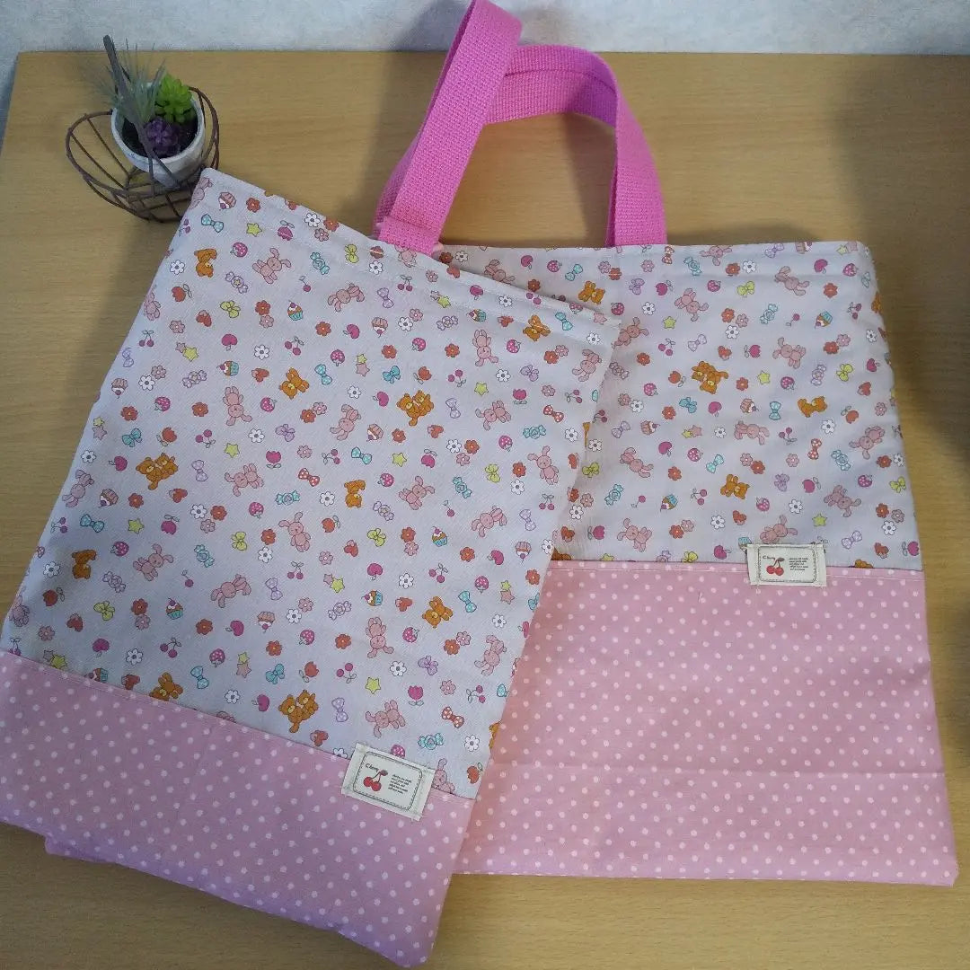 Cute character lesson bag shoe bag preparation for kindergarten and school entrance