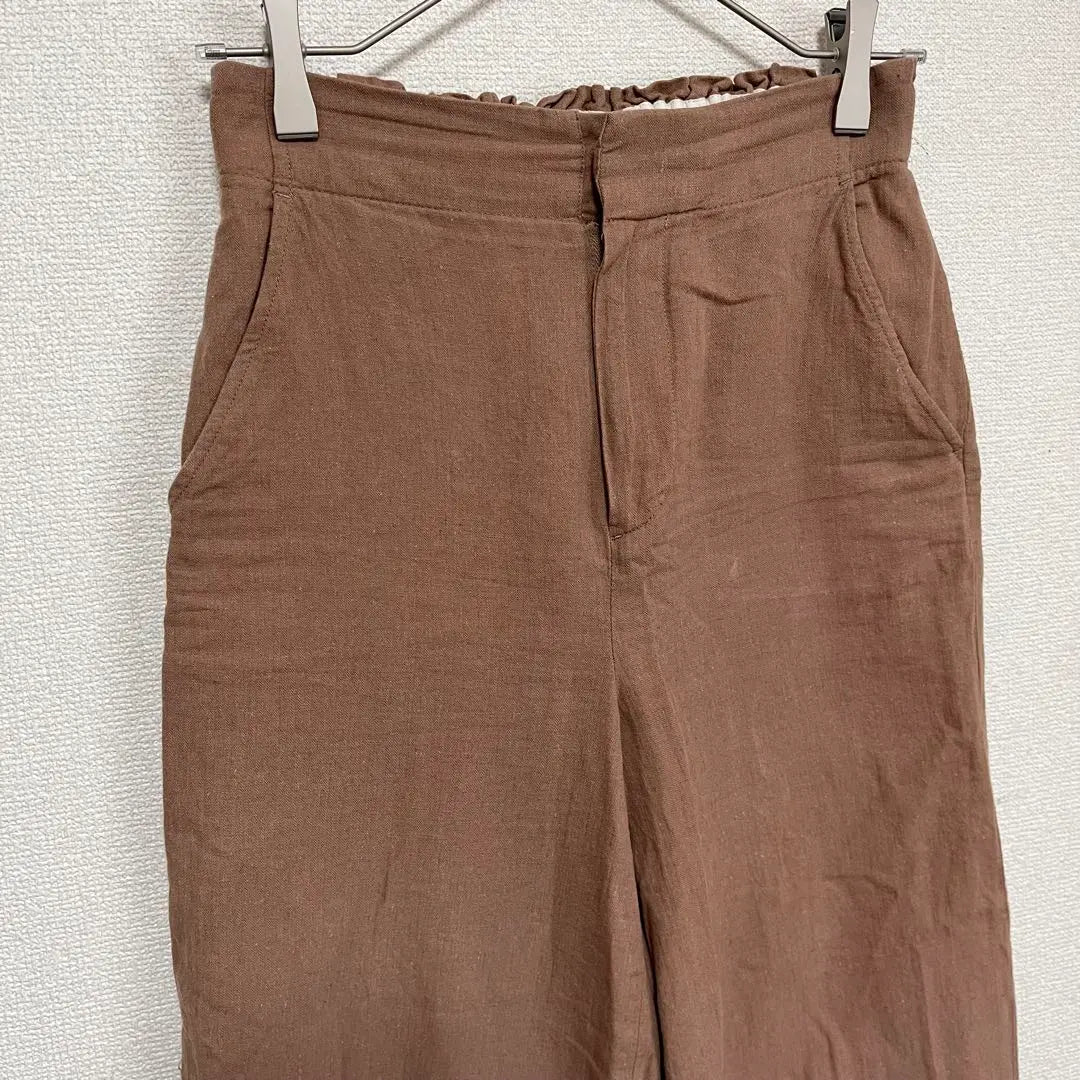 ★ Urban Research Doors★ Casual Pants Cotton Linen Blend Brown S Spring/Summer