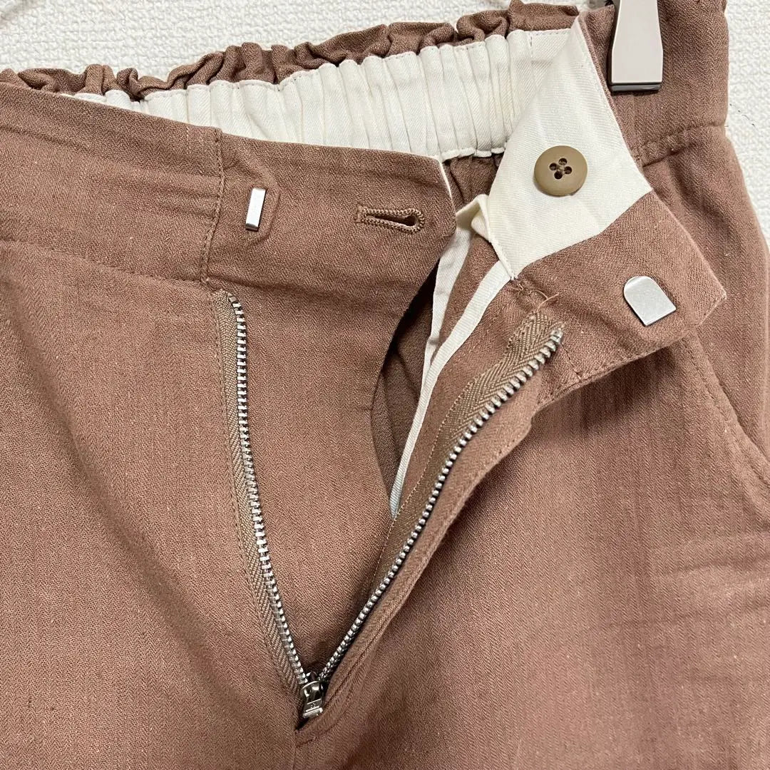 ★ Urban Research Doors★ Casual Pants Cotton Linen Blend Brown S Spring/Summer