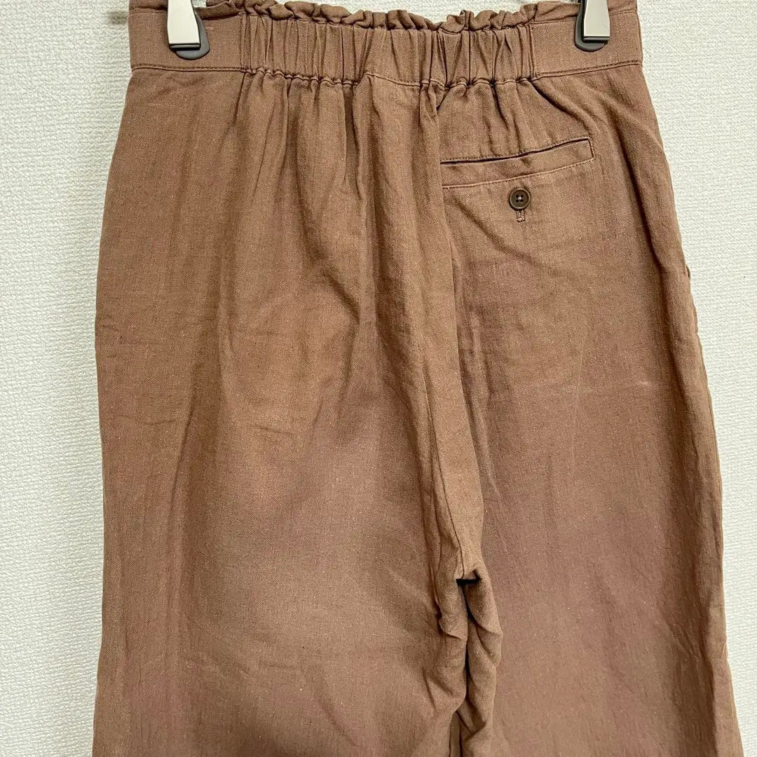 ★ Urban Research Doors★ Casual Pants Cotton Linen Blend Brown S Spring/Summer