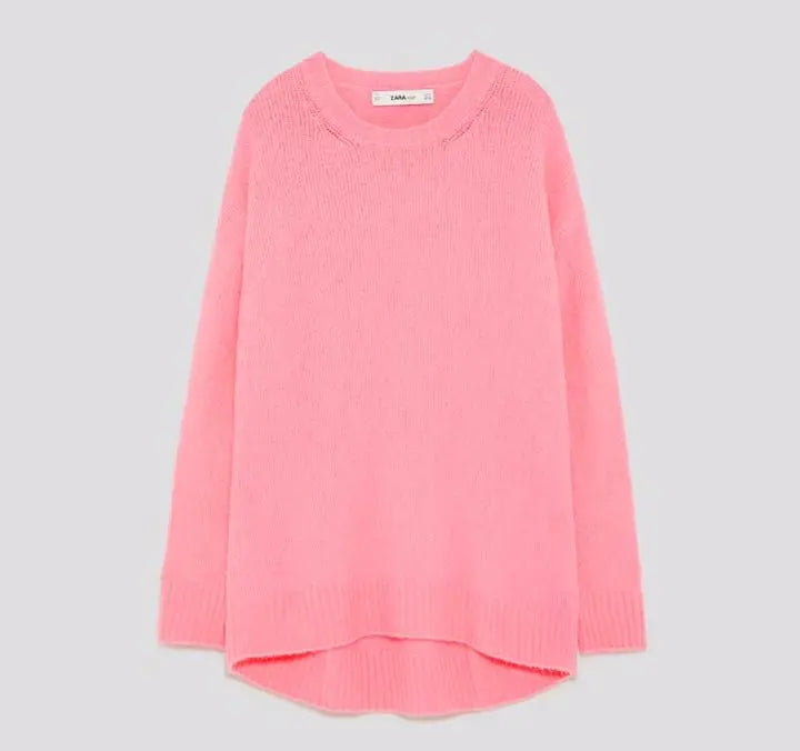 Nuevo ☆ ZARA Jersey punto cuello redondo Rosa | 新品☆ZARA ラウンドネック ニットセーター ピンク