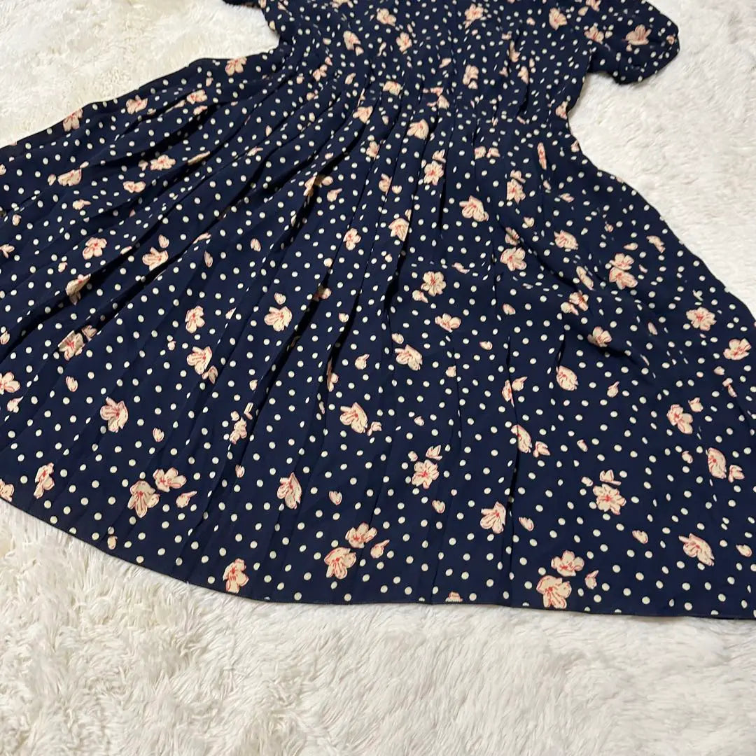 pour la frime pulla freem floral pattern all-over dress adult girl | pour la frime プーラフリーム 花柄 総柄 ワンピース 大人女子