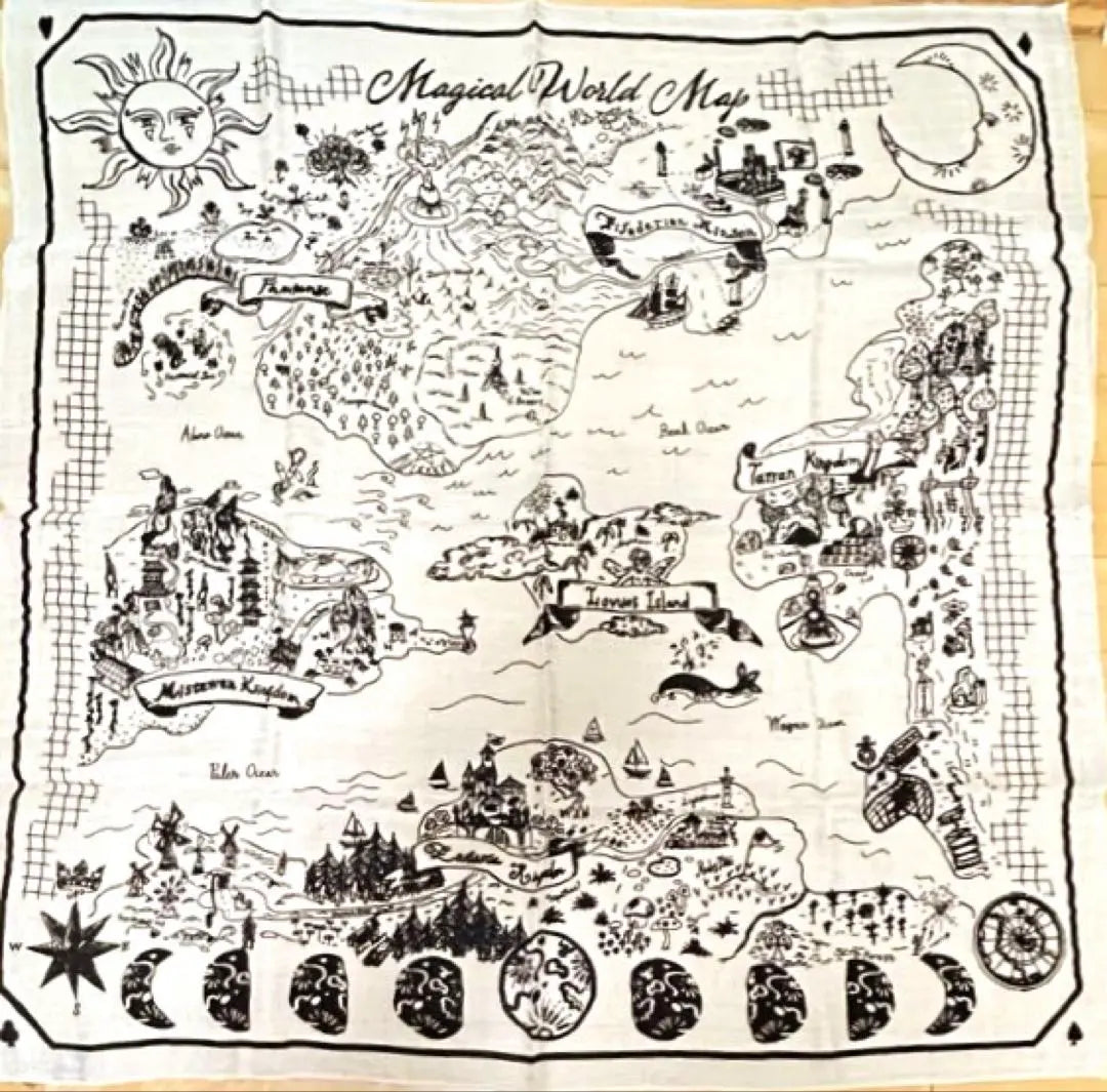 Weekend Sale Brand new unused manipuri Magical Map Linen Cotton Silk