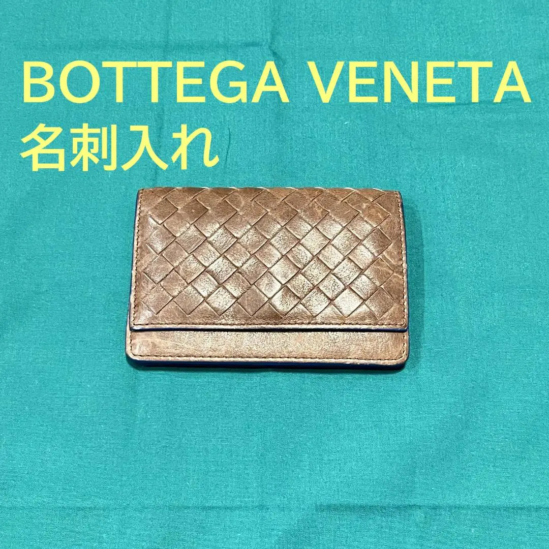 BOTTEGA VENETA BOTTEGA Veneta Tarjetero de piel para tarjetas de visita Estuche para pasaporte