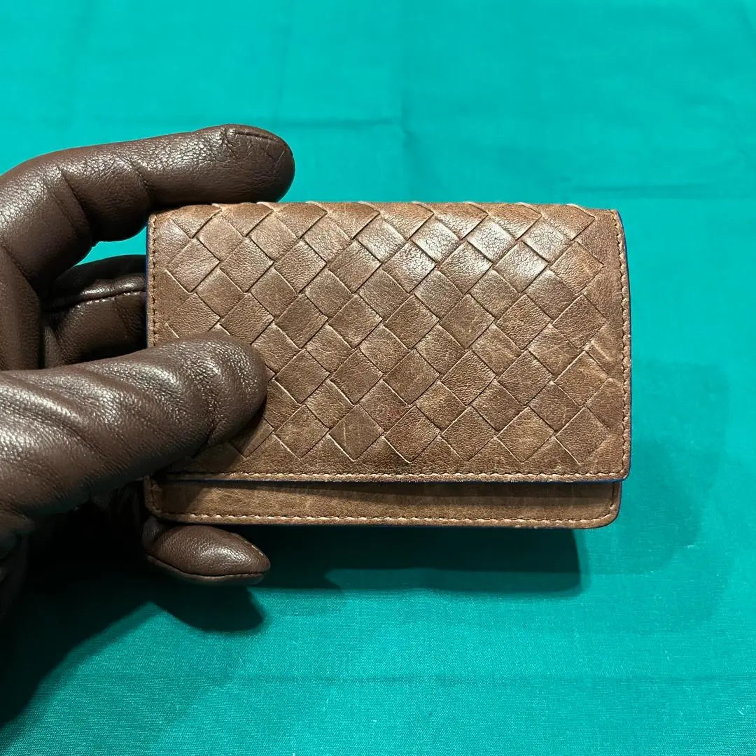 BOTTEGA VENETA BOTTEGA Veneta Tarjetero de piel para tarjetas de visita Estuche para pasaporte