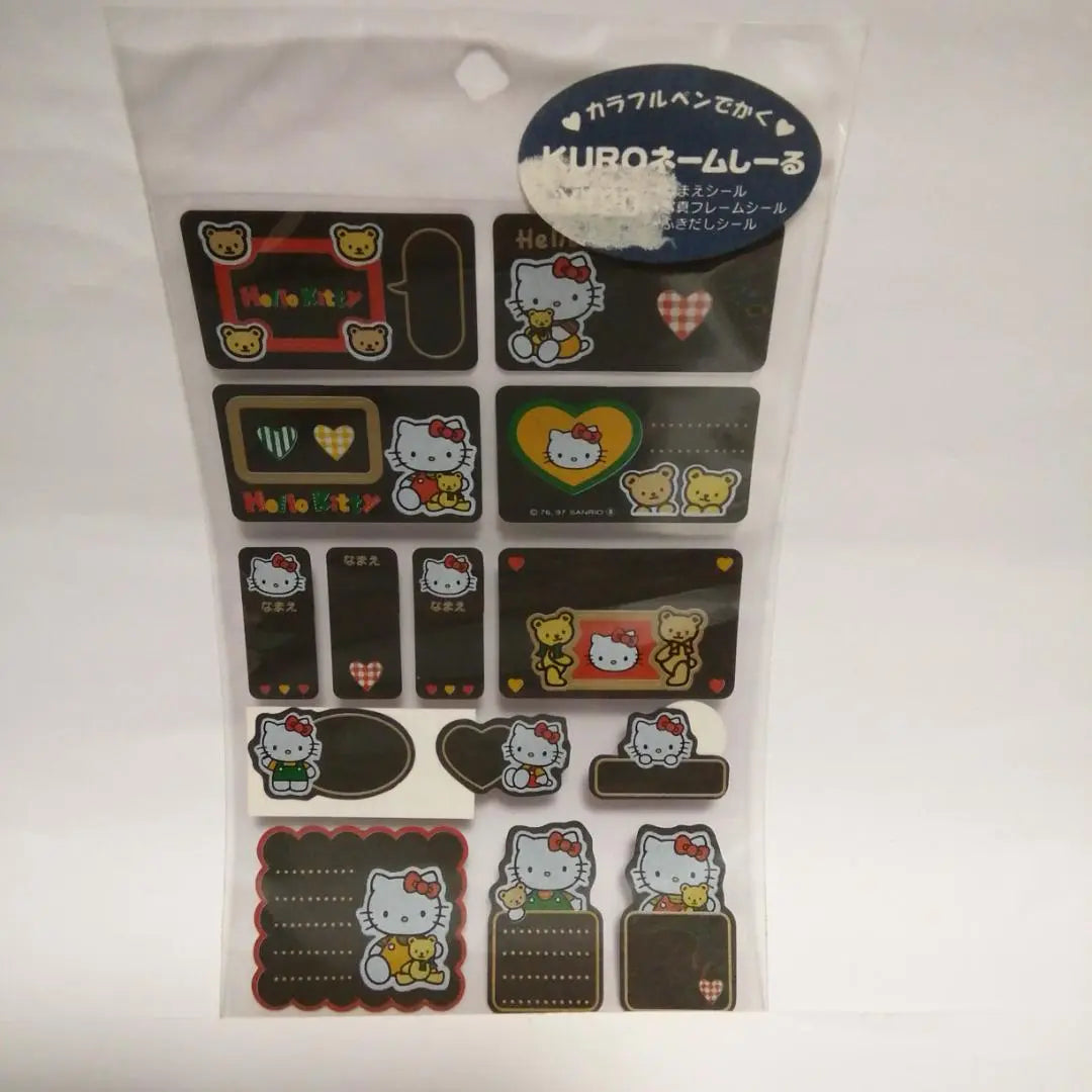 Pegatinas de Hello Kitty de Sanrio sin usar, venta al por mayor, Heisei retro