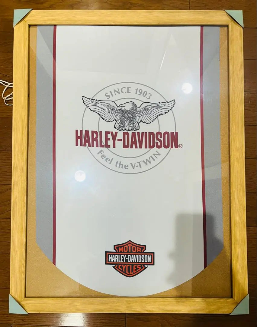 Super rare, beautiful Harley Davidson flag tapestry not for sale, frame set