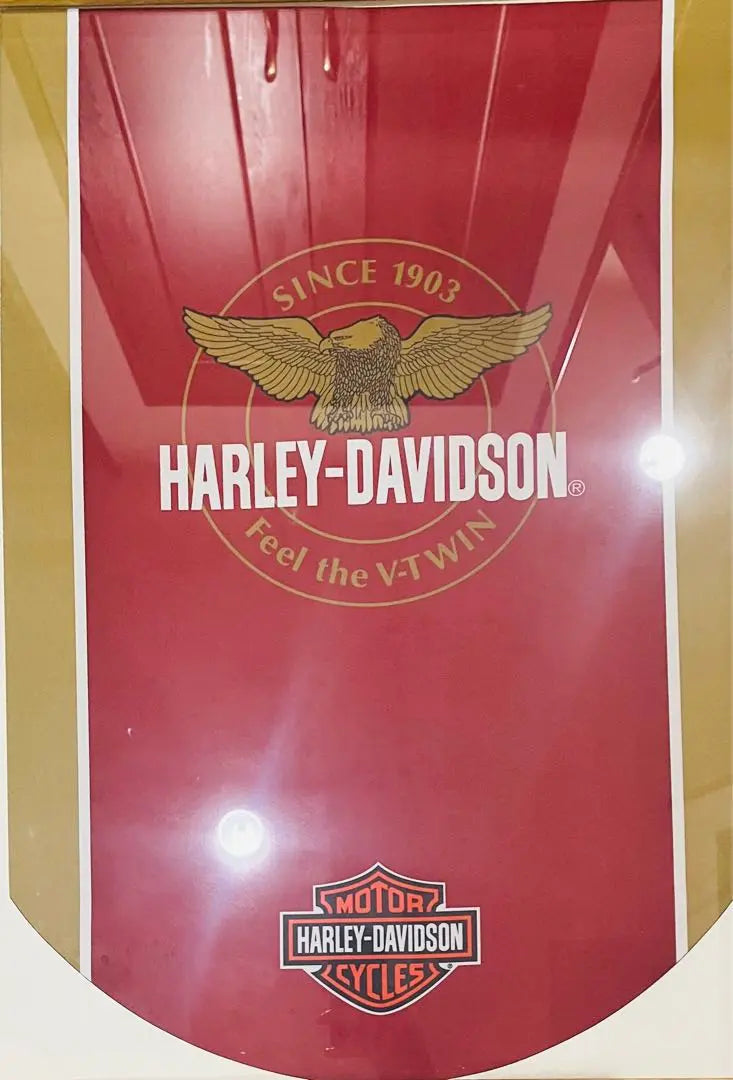 Super rare, beautiful Harley Davidson flag tapestry not for sale, frame set