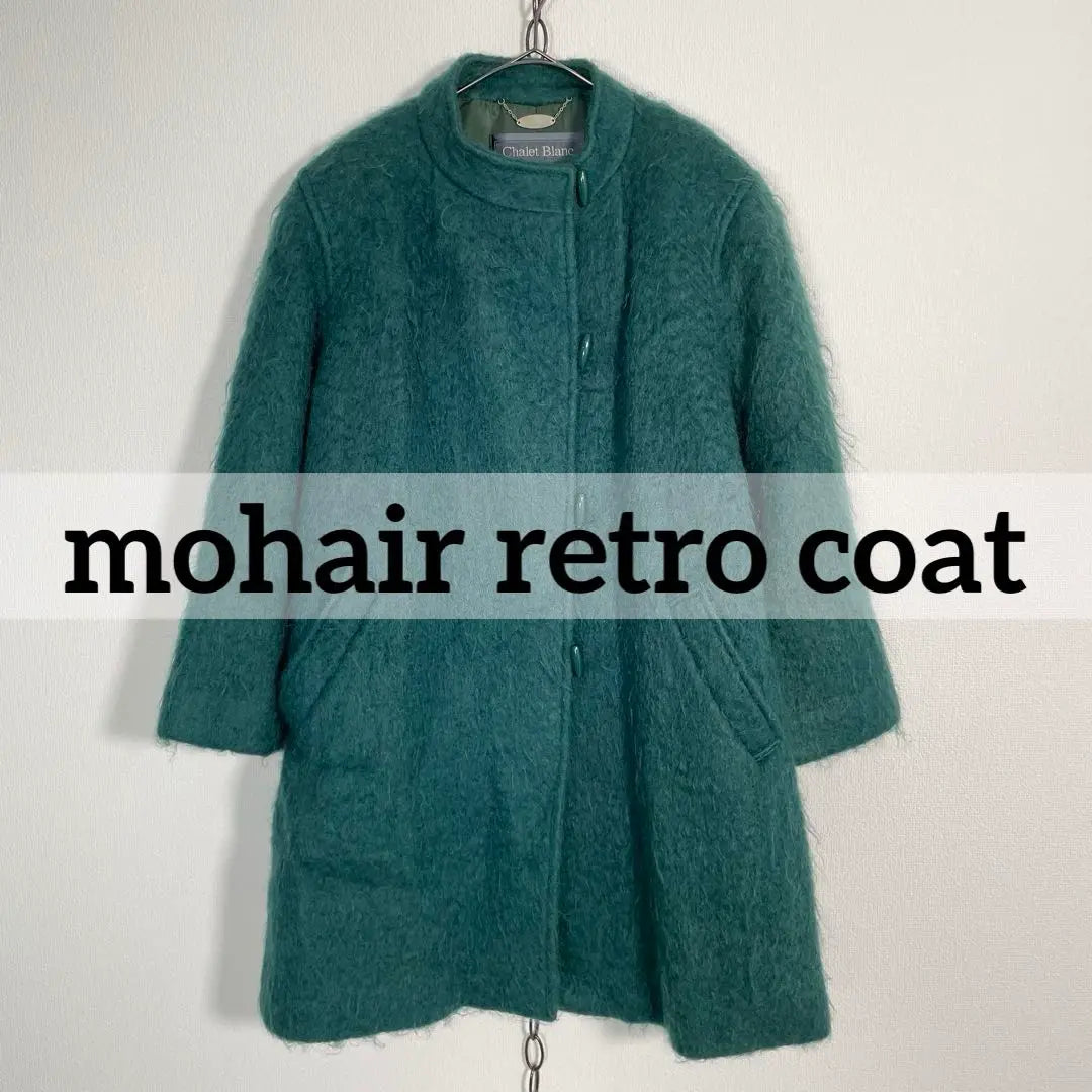 80s vintage shaggy knit mohaya retro coat made of Renaun look