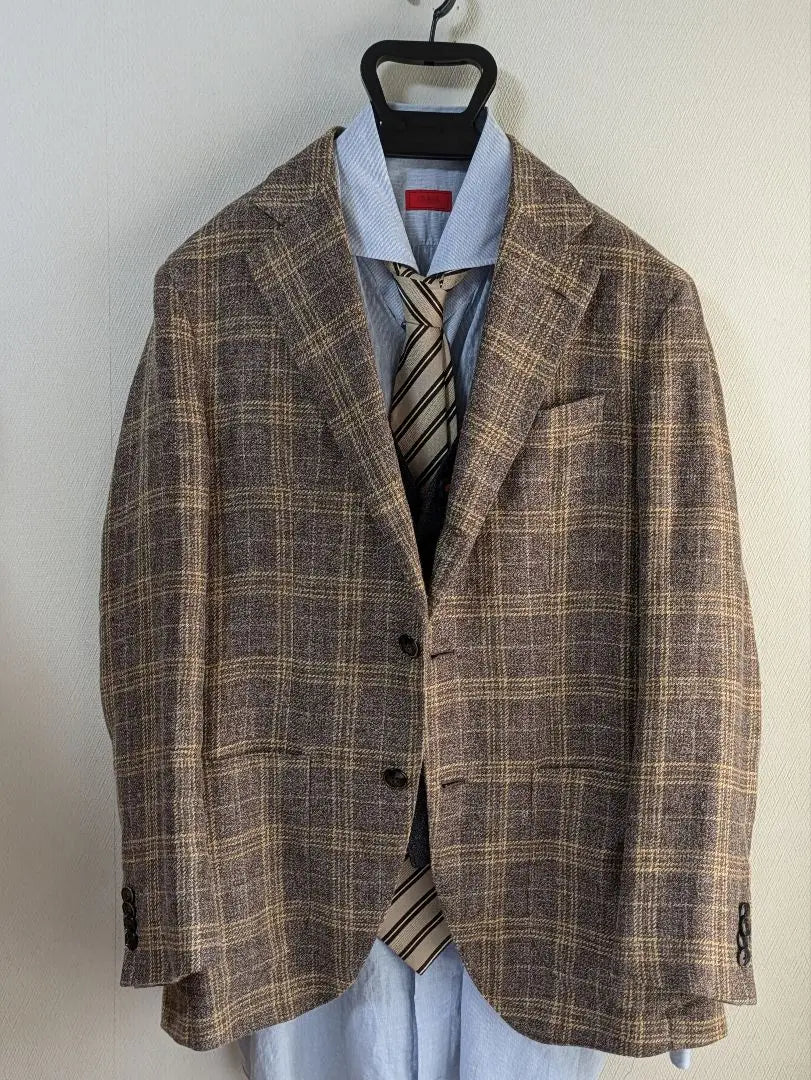 ★BALBA Men's Tailored Jacket Linen Silk Cotton 48 | ★バルバ BALBA メンズテーラードジャケット 麻 絹 綿 48