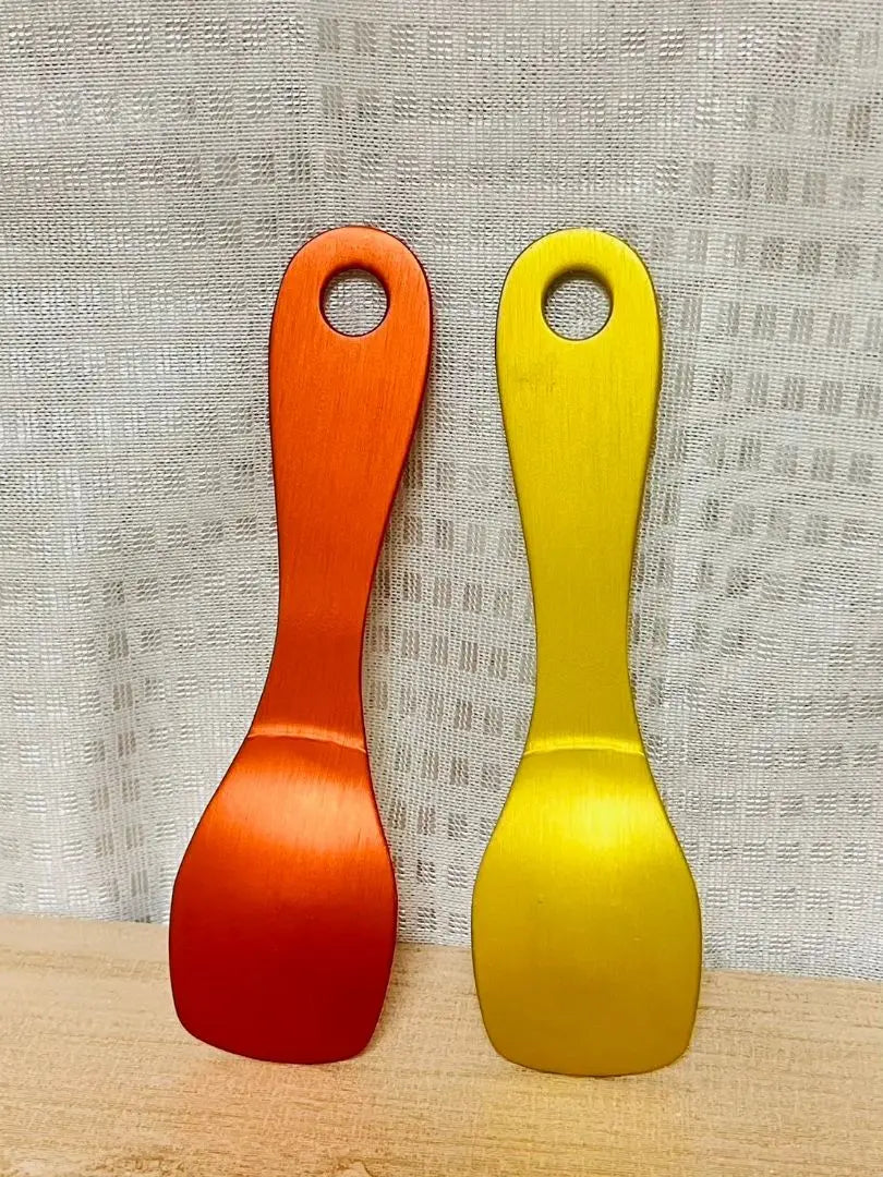 New ▼2 set Winnie the Pooh Ice Spoon Disney Orange Yellow