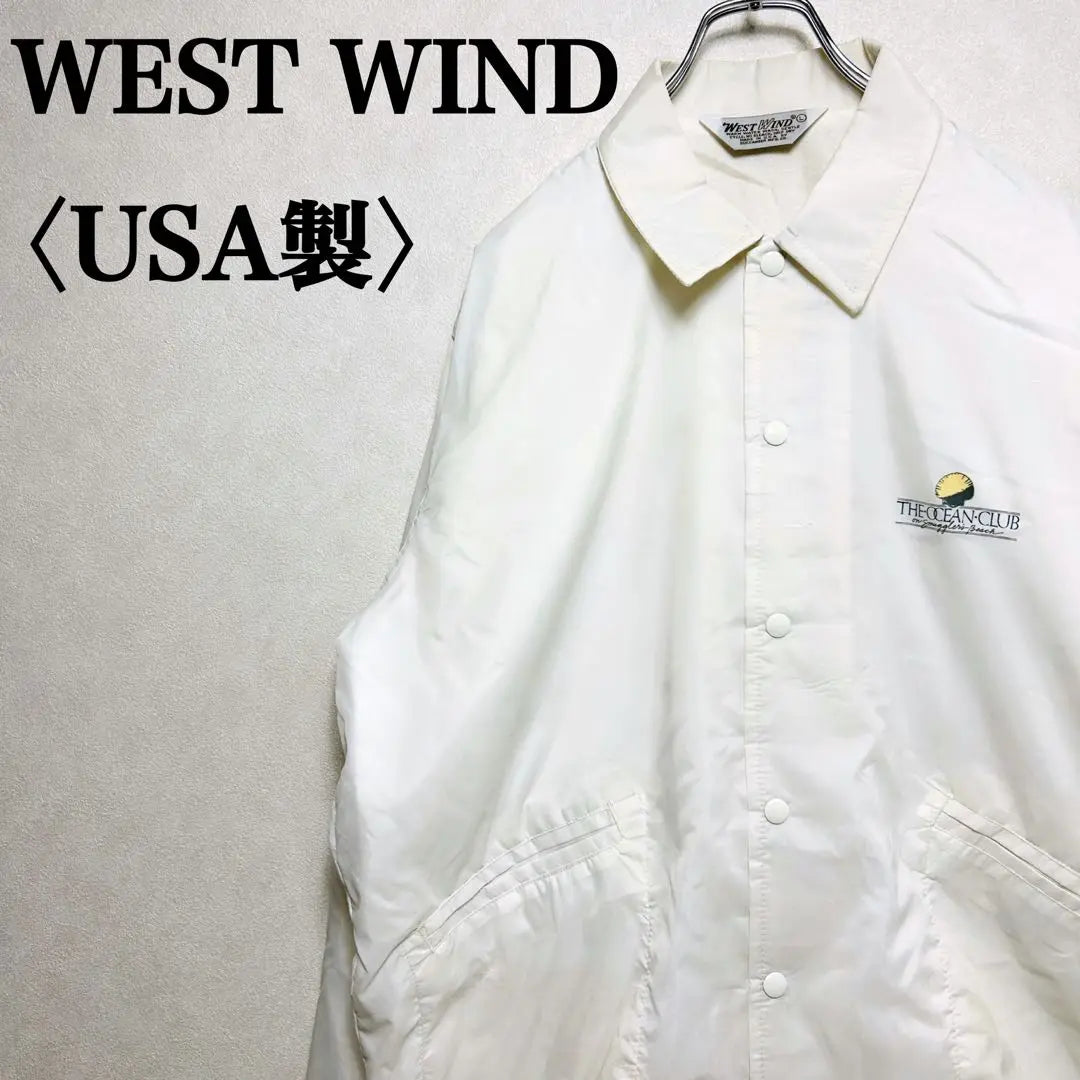 Chaqueta de entrenador con botones a presión WEST WIND USA