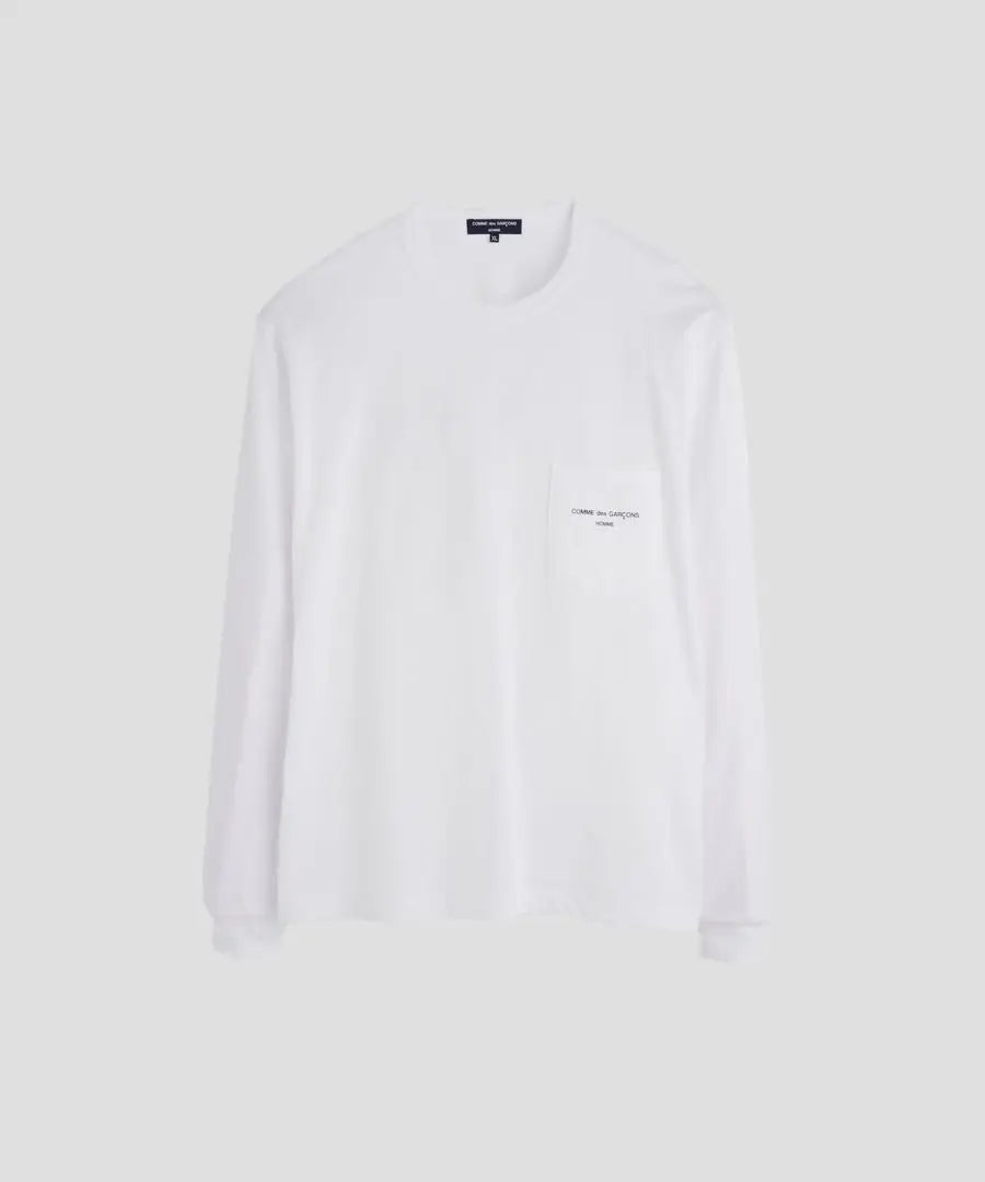 COMME des GARCONS HOMME Cotton Tenku Logo Long Sleeve T XL | COMME des GARCONS HOMME 綿天竺ロゴロングスリーブT XL