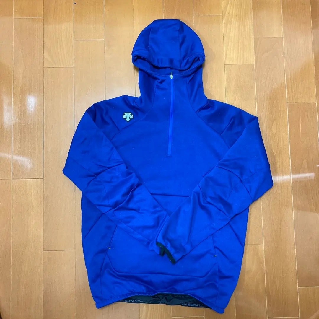 DESCENTE Baseball Fleece Hoodie Fleece Jacket