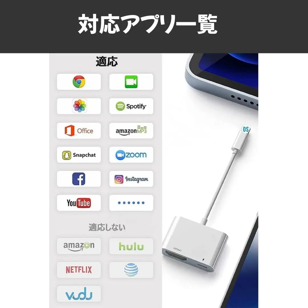 iPhone HDMI conversion cable Lightning TV connection cable.