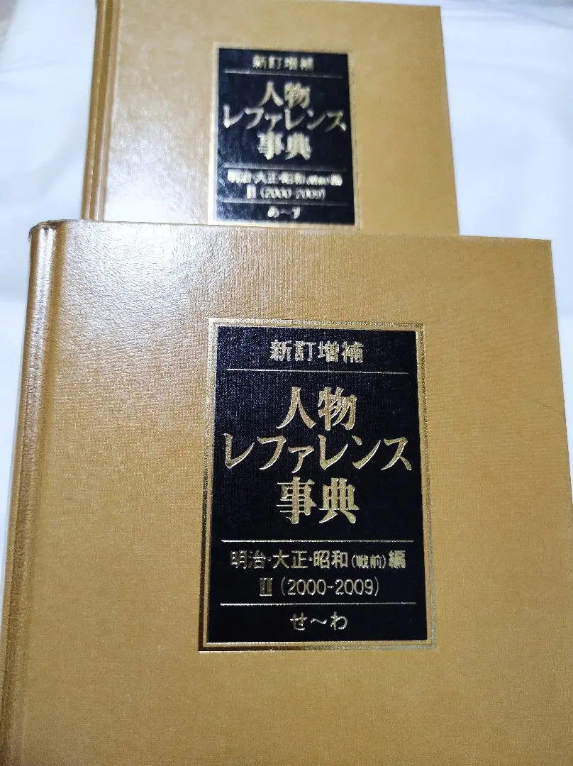 Conjunto de 2 volúmenes del Diccionario de referencia de personas de Nichigai Associates, recientemente revisado y ampliado, Meiji, Taisho y Showa