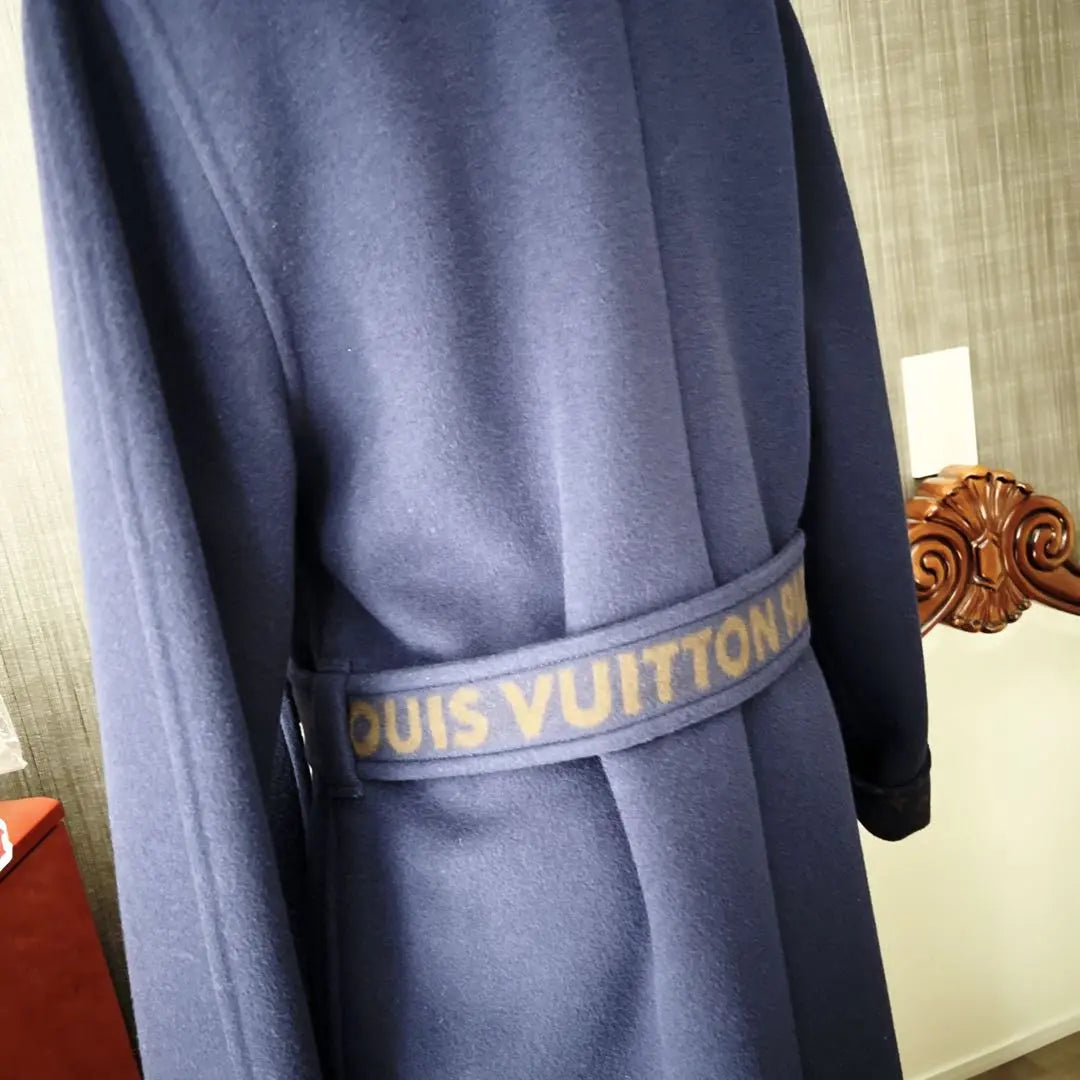 LOUIS VUITTON Vuitton Monogram Double Face Coat