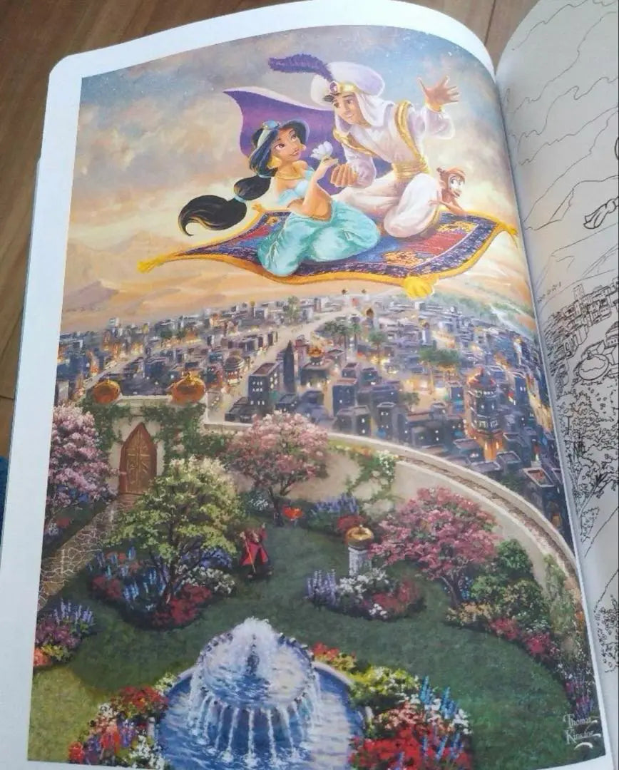 [New] Disney Thomas Kinkade Coloring Book