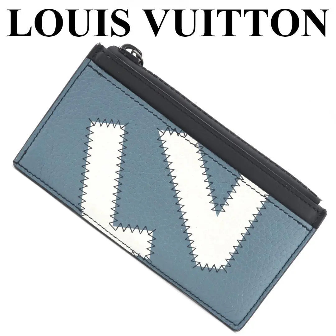 Good condition [Louis Vuitton] M81314 Torillon leather coin card holder