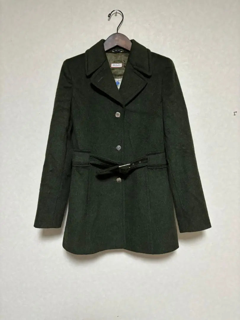 C220★Max Mala Max Co Max & Coco Coat 38 Deep Green Alpaca x Wool