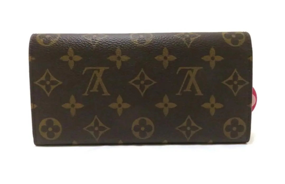 Louis Vuitton Long Wallet Portefeuille Emily Monogram Flower Charm