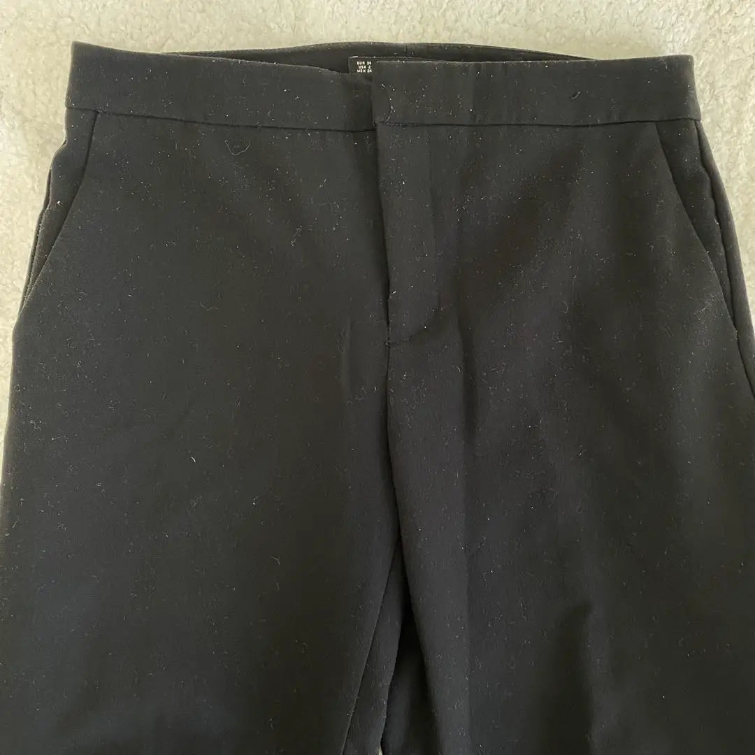 [ZARA COLLECTION] Pantalones pitillo de talle alto [USA2] Negro