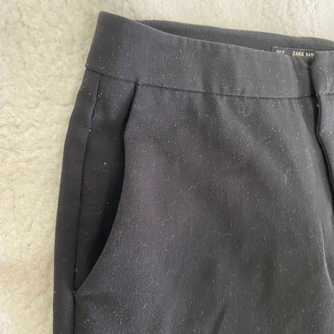 [ZARA COLLECTION] Pantalones pitillo de talle alto [USA2] Negro