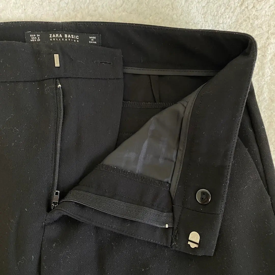 [ZARA COLLECTION] Slacks tapered pants [USA2] Black