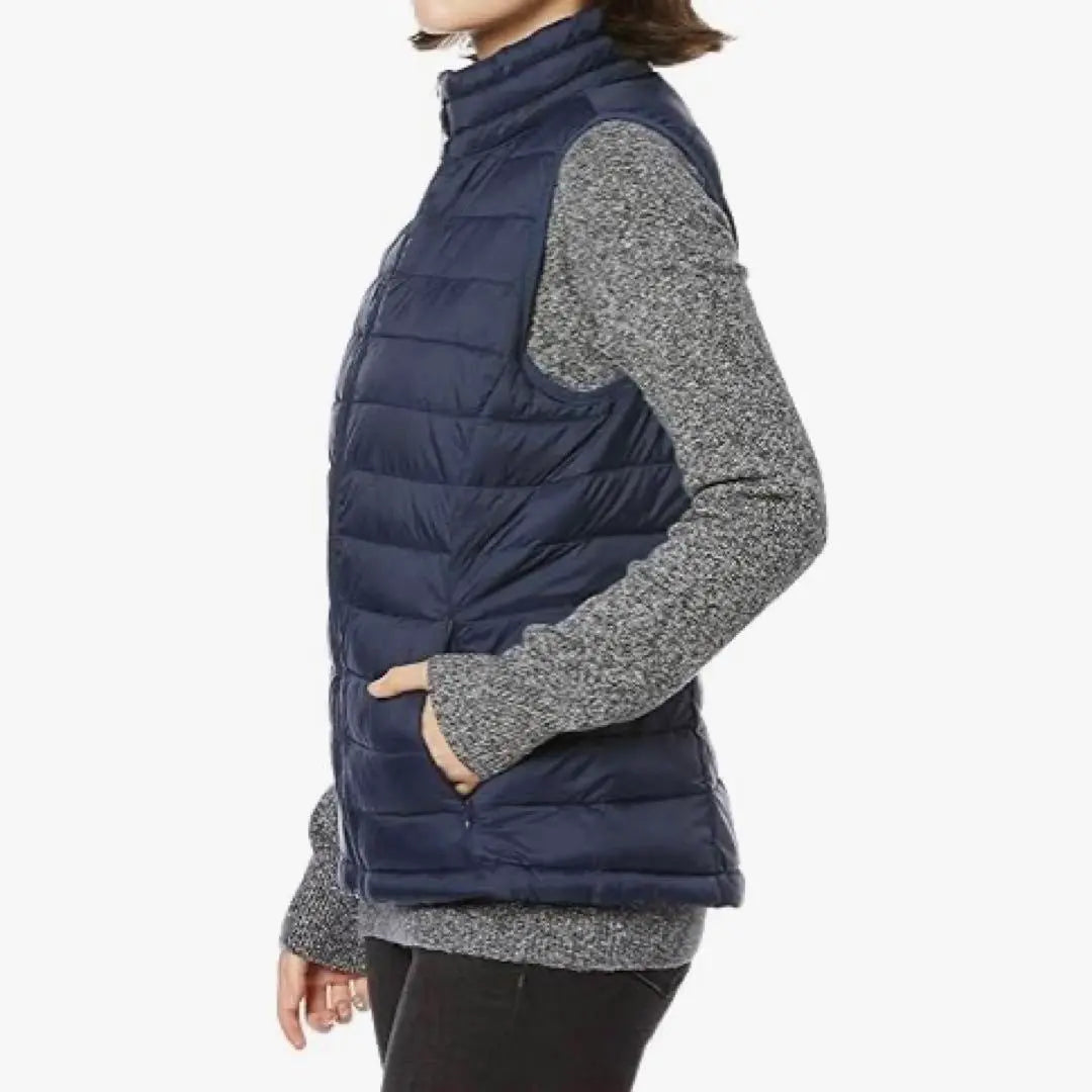 ❤️ 1 point only ❤️ Quilting Best Light Wait Ladies Navy M L | ❤️1点限り❤️キルティングベスト ライトウエイト レディース ネイビー M L